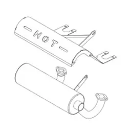 Muffler Kit, 17Hp Kai Sp/Rh Free Returns