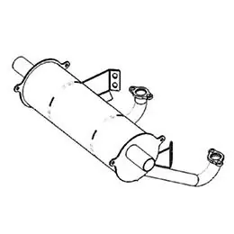 Special Discount Muffler, Kaw, 801 & 850 Horz High Mount