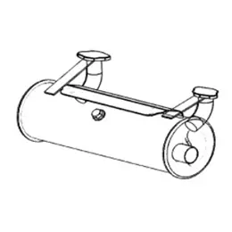 Muffler, Low Mount,810Cc Budget