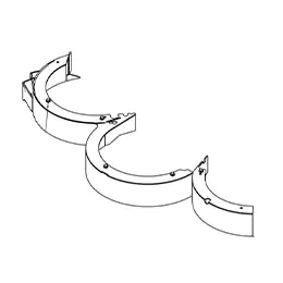 Mulch Kit, Curved, 61 Wzk Markdown