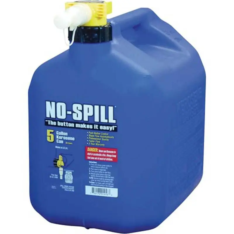 No-Spill 5 Gallon Kerosene Can Brand New