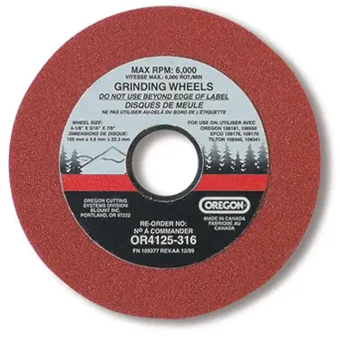 Replacement Chain Grinding Wheel 3/16" Stone Instant Buy