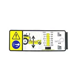 Cheap Decal, Deck Height Adj
