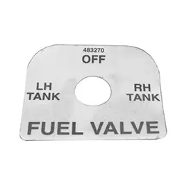 While Supplies Last Decal, Fuel Shut Off
