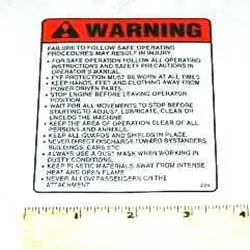 Latest Decal, Safety Procedures