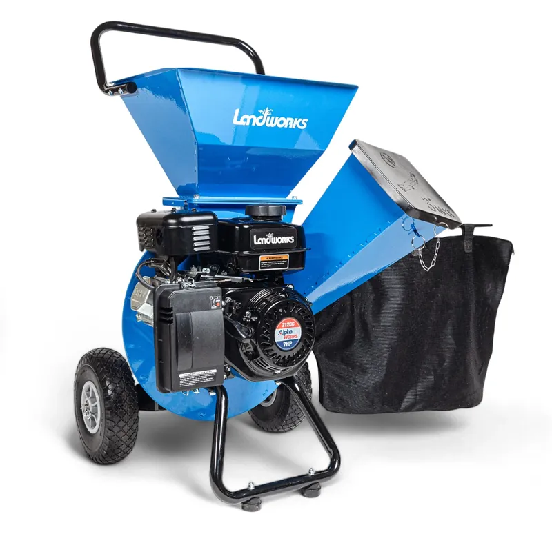 Landworks 3-in-1 Wood Chipper, Shredder, & Mulcher - 7HP Engine 3" Max Branch Diameter Same Day Shipping