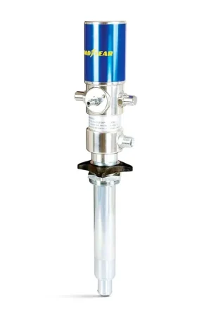 Place Order Goodyear Air-Powered Oil Transfer Drum Pump - 3:1, 3.2GPM, 1/4" NPT Air Inlet, 1/2" NPT Male Oil Outlet