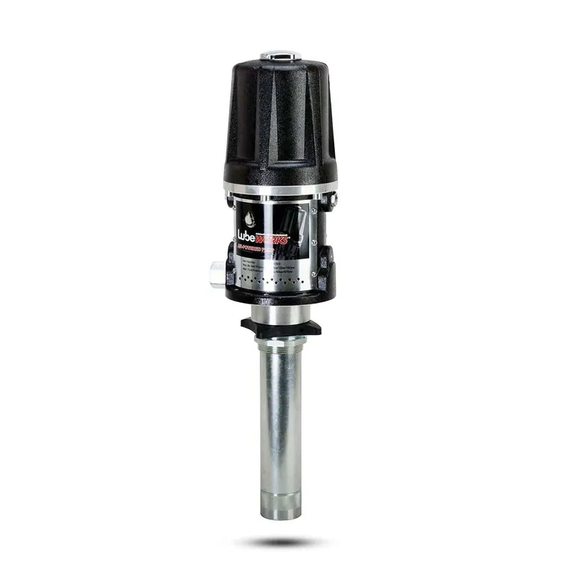 Crafted Lubeworks Air-Powered Oil Transfer Drum Pump - 5:1, 10.6GPM, 1/4" NPT Air Inlet, 3/4" NPT Male Oil Outlet