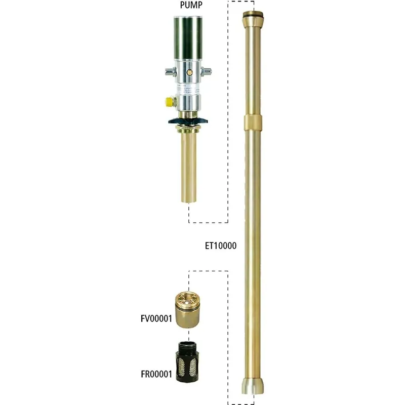 Hot Picks Lubeworks Extension Tube - 1 5/8" MNPT Connection for Lubeworks 3:1 and 5:1 Drum Pumps