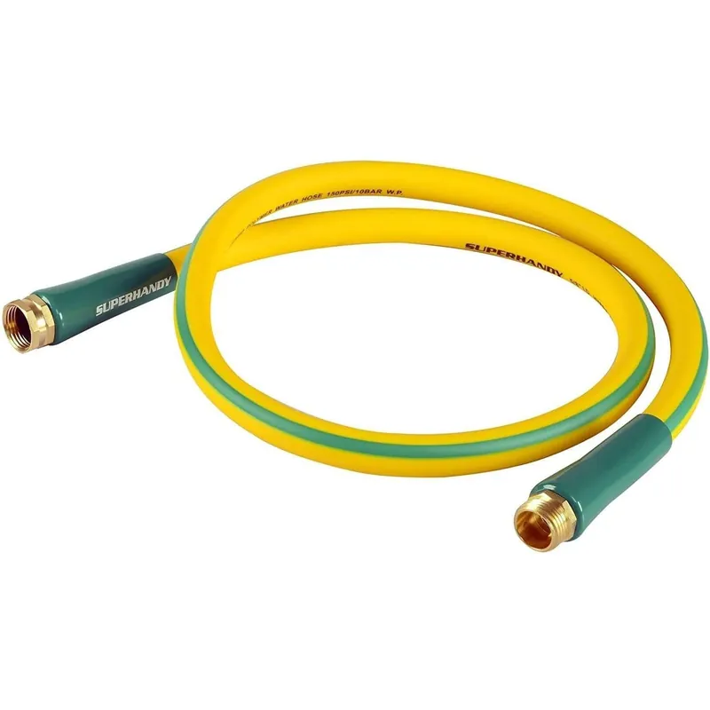 Limited Offer SuperHandy Garden Water Lead-In Hose - 5/8" x 3' Ft, 3/4" Threaded Fittings