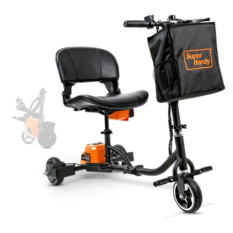 Popular Pre-Owned SuperHandy Passport Mobility Scooter - 35 lbs, 48v Battery Powered (2x Batteries + Charger included)