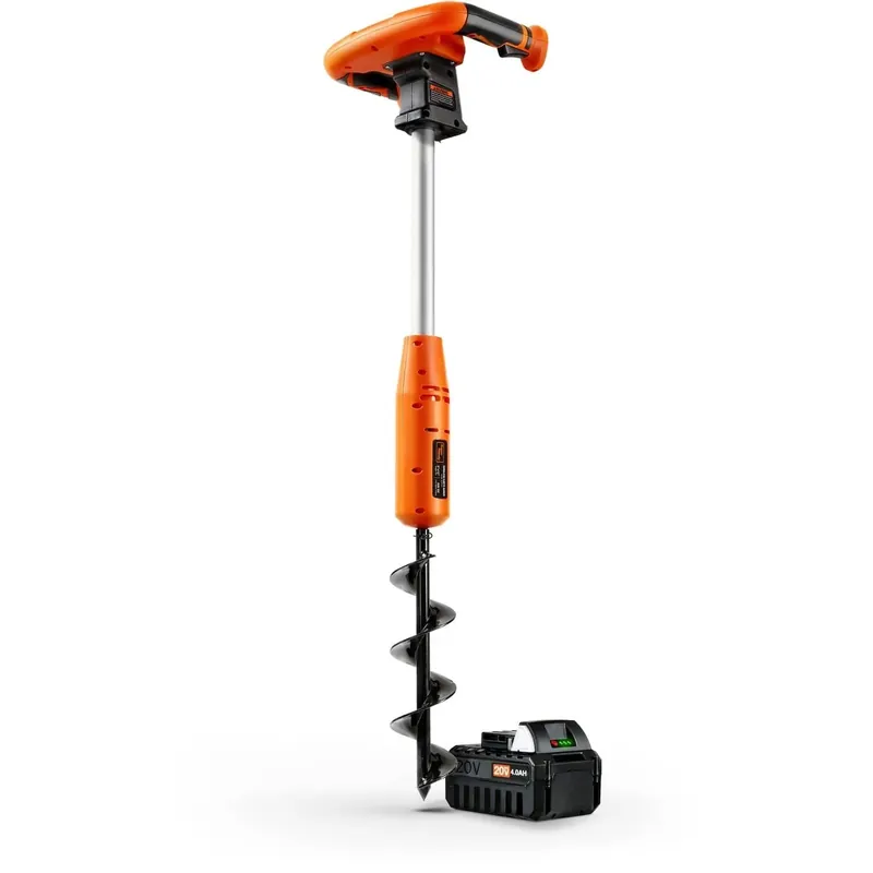 Pre-Owned SuperHandy Electric Earth Auger and Drill Bit - 20V 4Ah Battery, 12" x 3" Drill Bit Fast Shipping