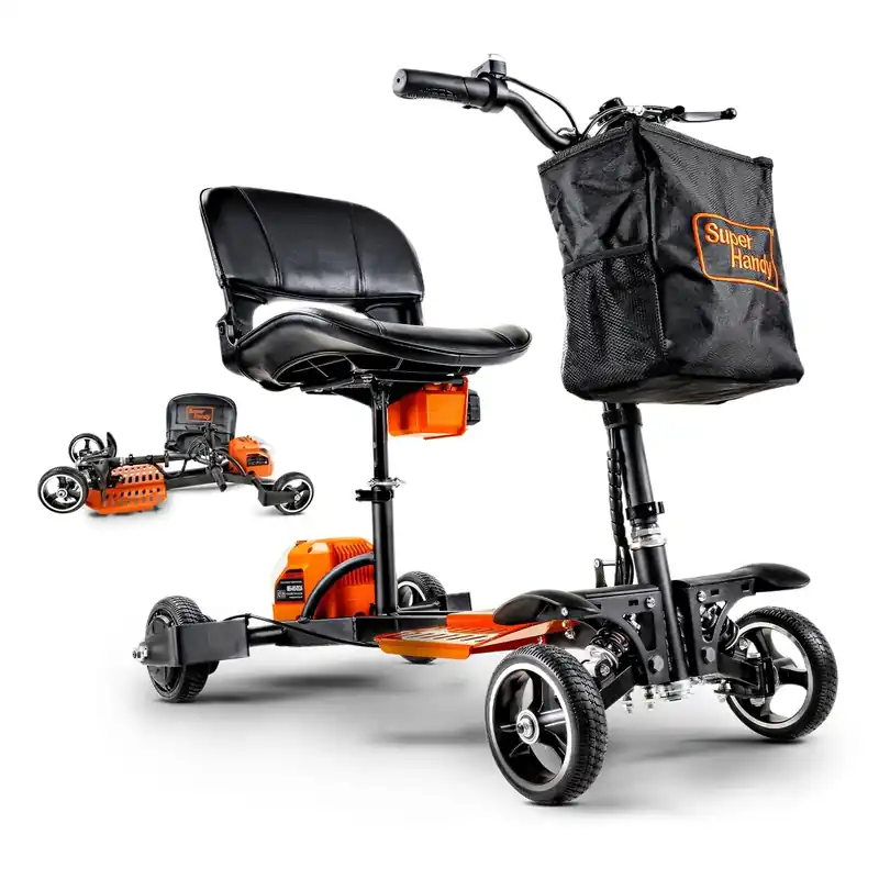Pre-Owned SuperHandy Passport Pro Mobility Scooter - Foldable Aluminum Frame, 48V Li-Ion Battery, Supports 330lbs Bargain
