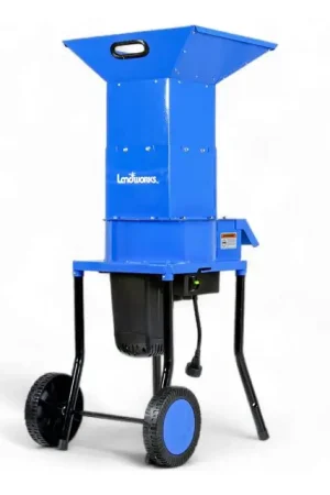 Pre-Owned Landworks Electric Leaf Shredder & Mulcher - 3 Steel Blades, 120V Corded Professional Grade