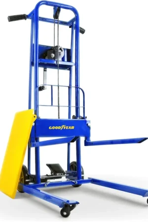 Authentic Pre-Owned Goodyear 330 Lbs Material Lift & Stacker - Manual Winch, Max Lift 40" Inches