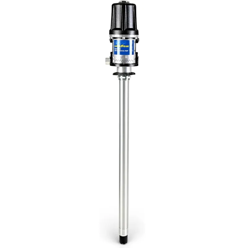 Goodyear 5:1 Heavy Duty Air-Operated Oil Pump – High-Efficiency 10.6 GPM Industrial Pneumatic Pump, 870 PSI Max Pressure, Corrosion-Resistant Construction for 48–58 Gallon Drums Price Drop