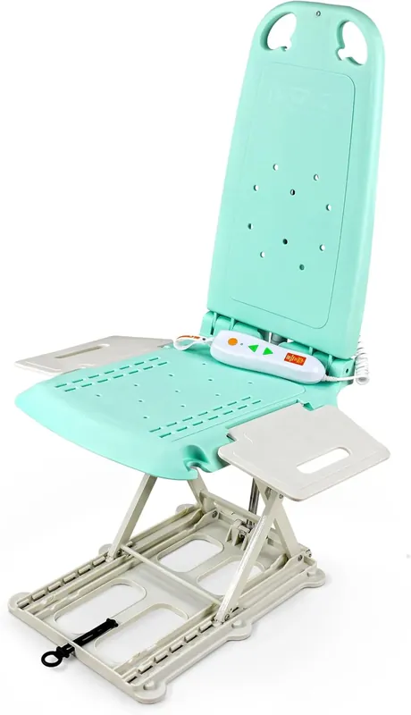 Pre-Owned SuperHandy GoRise LT Portable Floor & Bath Lift - Lightweight (19 Lbs), Foldable, 330 Lbs Capacity, Waterproof, Ergonomic Seat with Removable Panels Limited Offer