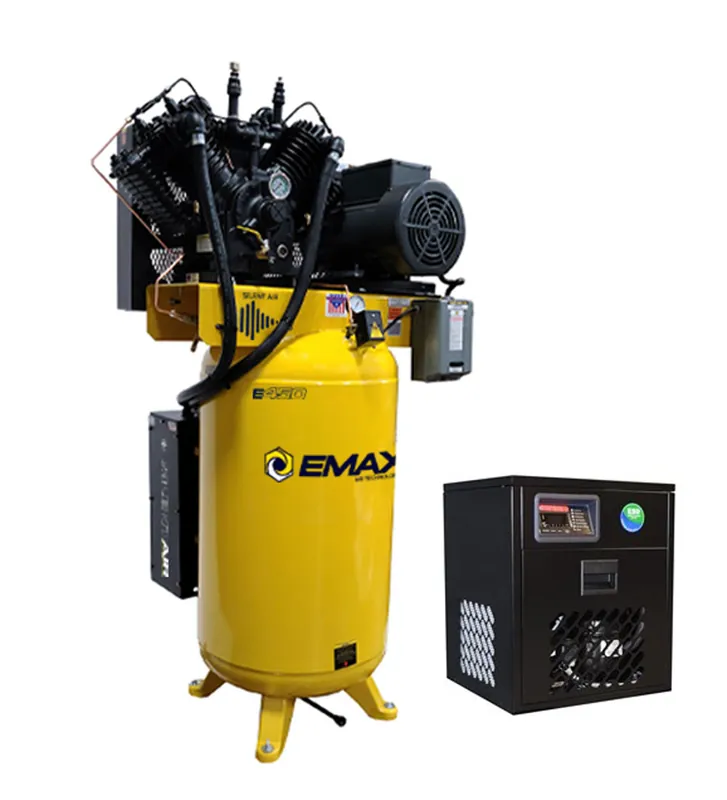 EMAX Silent Air ESP07V080V1PK 7.5 HP Single Phase Air Compressor with Silencer and Dryer Trusted Brand