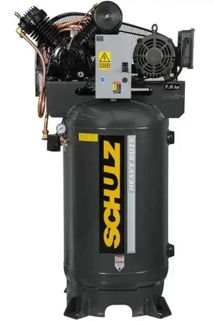 Budget Schulz 7580VV30X-3 7.5 HP 208-230 Volt Three Phase Two Stage 80 Gallon Vertical Air Compressor