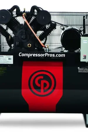 Sale Chicago Pneumatic RCP-C10123HS4 10 HP 460 Volt Three Phase Two Stage Cast Iron 120 Gallon Air Compressor
