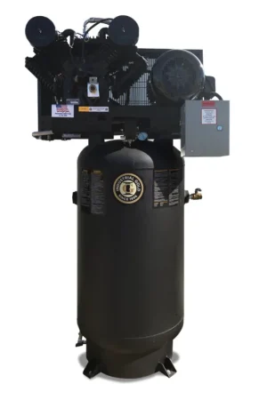 Certified Industrial Gold CI7521E80V-CI10-P 7.5 HP Platinum Series Single Phase Two Stage Air Compressor