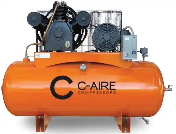 C-Aire A150H120-3230 15 HP 208/230 Volt Three Phase Two Stage 120 Gallon Air Compressor Save Now