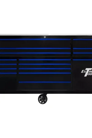 Certified Extreme Tools Extreme Workstation RXQ843016RCBKBL 84" 16 Drawer Roller Cabinet