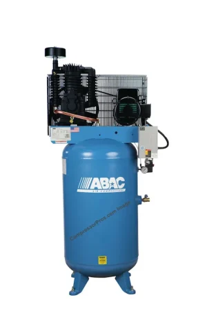 ABAC AB7-2380VS 7.5 HP 230 Volt Three Phase Two Stage 80 Gallon Vertical Air Compressor Limited Time