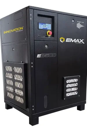 EMAX ERI0150003 15 HP 208/230/460 Volt Three Phase Economy Base Mount Rotary Screw Air Compressor Seasonal Sale