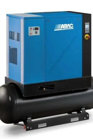 ABAC AS-75501TMD 7.5 HP 230 Volt Single Phase Rotary Screw with Dryer - 131 Gallon Tank While Supplies Last