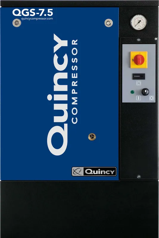Quincy QGS 7.5 BM-3 7.5 HP 230/460 Volt Three Phase Base Mount Air Compressor Special Discount