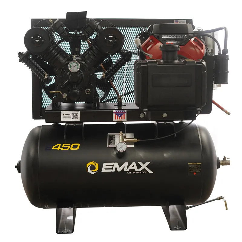 EMAX EGES1830ST 18 HP Honda Gasoline Driven Two Stage 30 Gallon Air Compressor While Supplies Last
