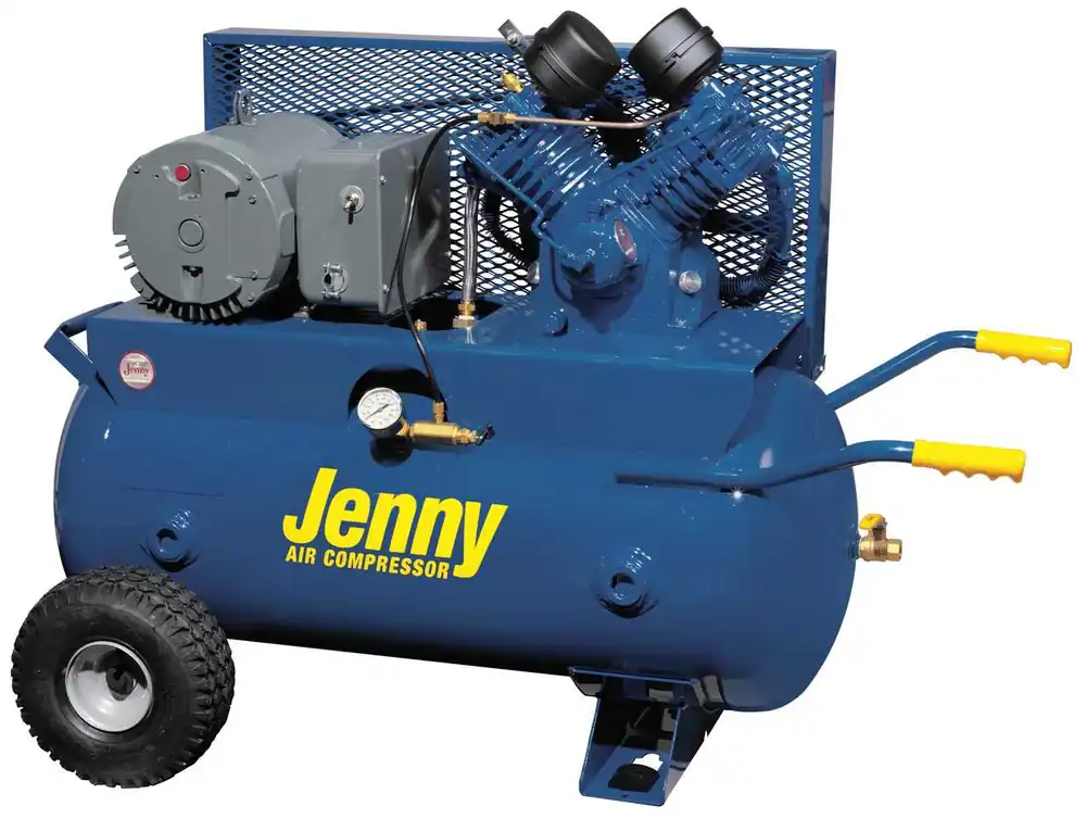 Jenny G5A-17P-230/1-DCSD 5 HP 230 Volt Single Phase 17 Gallon Portable Air Compressor with Dual Control High Quality