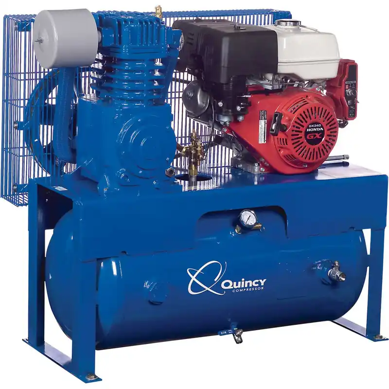 Markdown Quincy G413H30HCB 13 HP Honda Gas Powered, Two Stage, 30 Gallon Horizontal Air Compressor