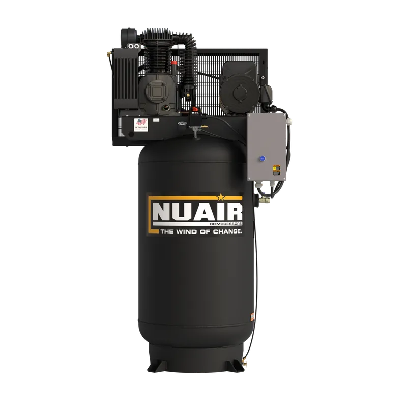 Must Have NUAIR K31-80G V 7.5HP 1/230 - 7.5 HP 230 Volt Single Phase Two Stage 80 Gallon Vertical Air Compressor