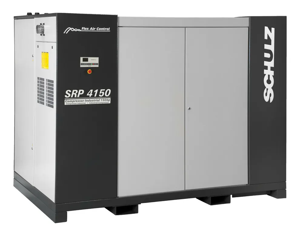 While Supplies Last Schulz SRP 4150E Flex 150 HP 460 Volt Three Phase Variable Speed Rotary Screw Air Compressor