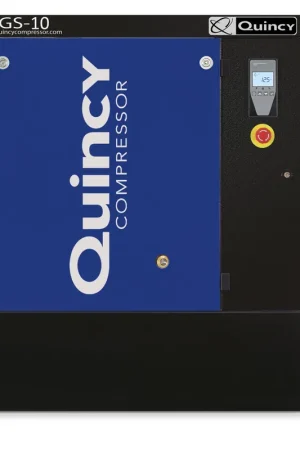 Free Returns Quincy QGS 10 BM-3 10 HP 230/460 Volt Three Phase Base Mount Air Compressor