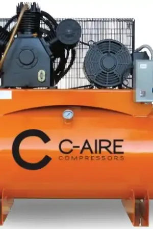 C-Aire A150H120-3460 15 HP 460 Volt Three Phase Two Stage 120 Gallon Air Compressor Professional Grade