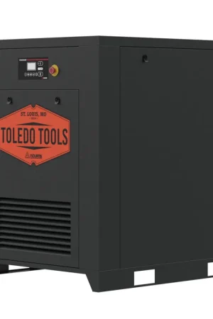 Toledo Tools TT25 25 HP 460 Volt Three Phase Base Mount Rotary Screw Air Compressor Hot Deal