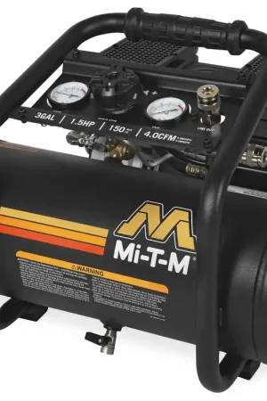 Fan Favorite Mi-T-M AM1-HE15-03QM 1.5 HP 120 Volt Single Stage Portable Oil Free Air Compressor