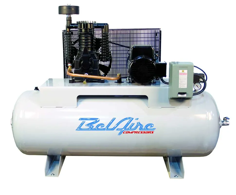 BelAire 318HL 7.5 HP 230 Volt Single Phase Two Stage 80 Gallon Horizontal Air Compressor Buy Online
