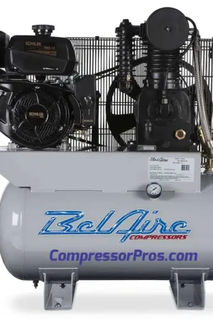 BelAire 4G3HKL 14 HP Kohler Two Stage Cast Iron Gasoline Driven 30 Gallon Service Truck Air Compressor High Quality
