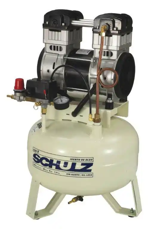 Schulz CSD 9/08 1.5 HP 115 Volt 9 CFM 8 Gallon Oil Free Air Compressor Affordable