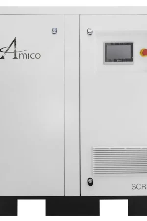 AMICO IE-RSL-40-463-FS 40 HP 3 Ph Base Mount Rotary Screw Air Compressor Must Have
