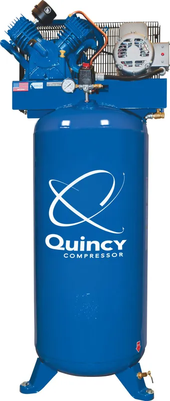 Certified Quincy QT-54 2V41C60VC 5 HP, 230 Volt Single Phase, Two Stage, 60 Gallon Air Compressor