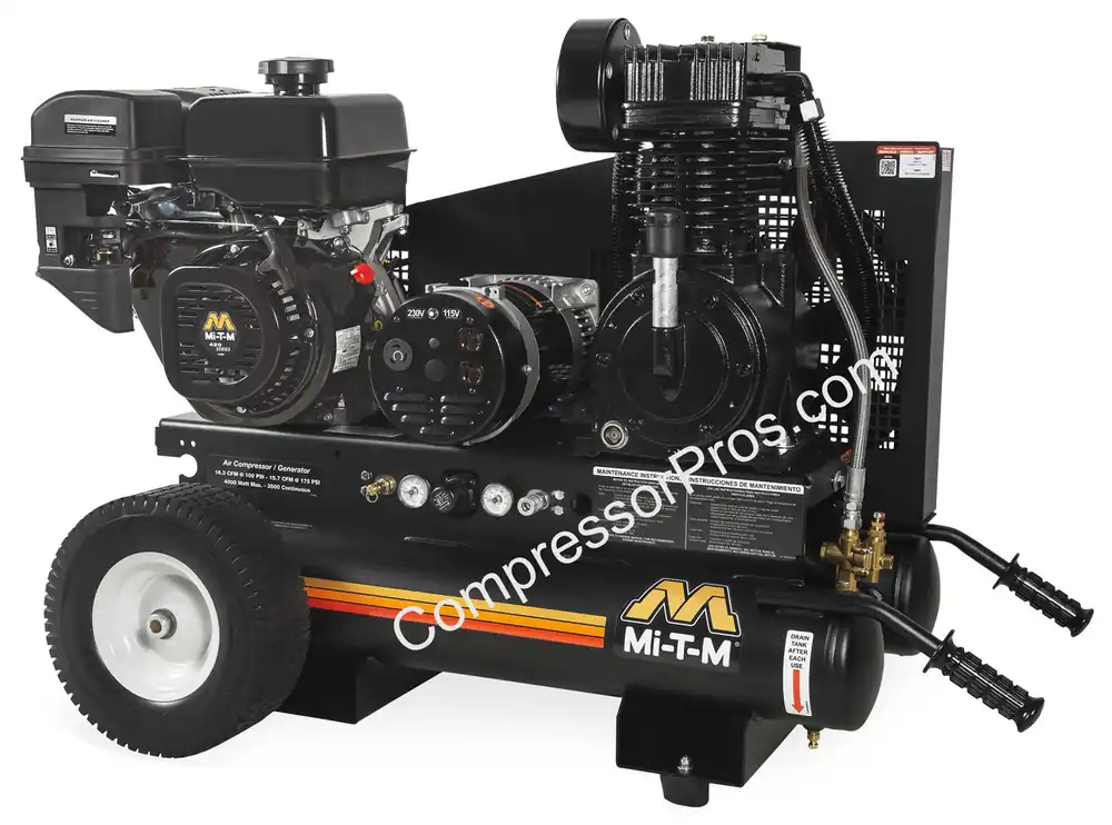 Mi-T-M AG2-PM14-08M1 14 HP Engine Driven Air Compressor/Generator Combo Popular