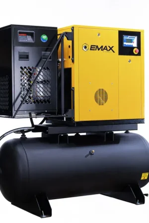 Big Sale Emax ERVK070001 7.5HP Single Phase Variable Speed Rotary Screw Air Compressor with Dryer