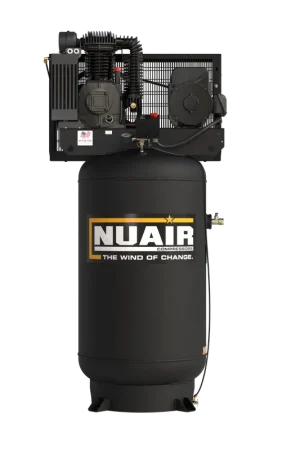NUAIR K31-80G V 5HP 1/230 - 5 HP 230 Volt Single Phase Two Stage 80 Gallon Vertical Air Compressor Today Only