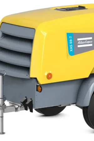 Atlas Copco XAS 185-150 PACE 44 HP Tow Behind Rotary Screw Air Compressor Authentic