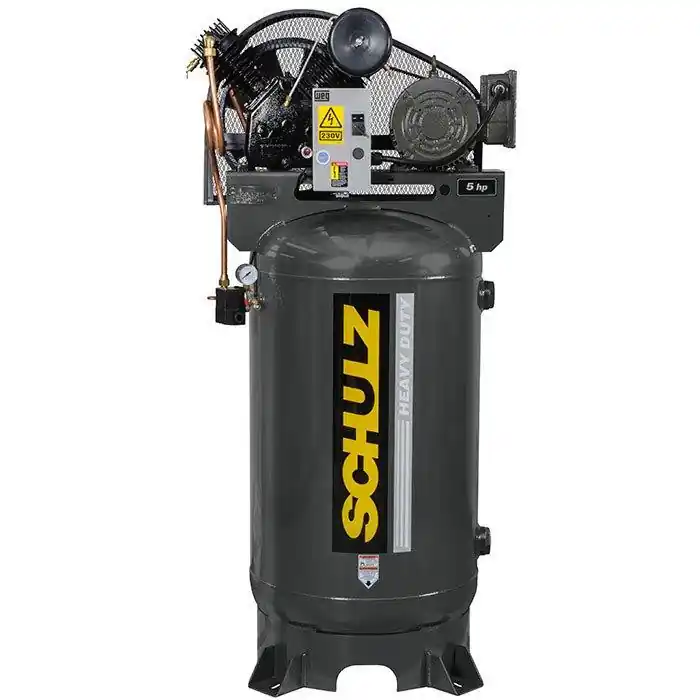 Schulz 580VV20X-1 5 HP 230 Volt Single Phase Two Stage 80 Gallon Air Compressor Authentic